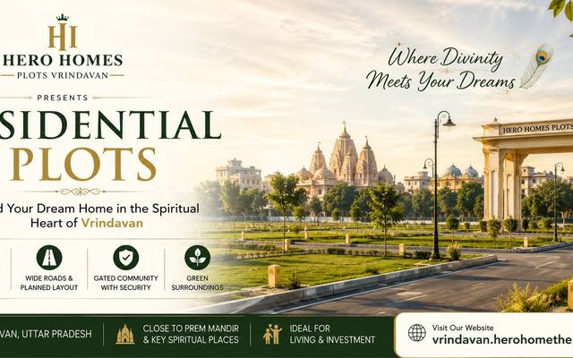 How does the location of Hero Homes Plots Vrindavan benefit buyers?