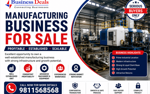 Manufacturing Business for Sale: The Complete Guide to Buying a Profitable Manufacturing Company in India