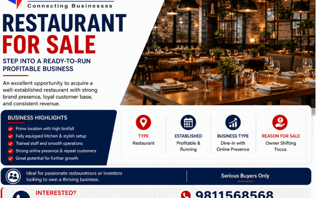 Restaurant for Sale: Why Buying an Existing Restaurant Is Smarter Than Starting From Scratch