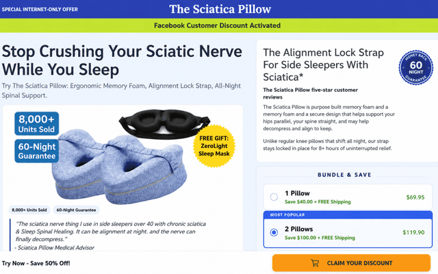 The Sciatica Pillow Reviews – Alarming User Complaints? Crucial Report!