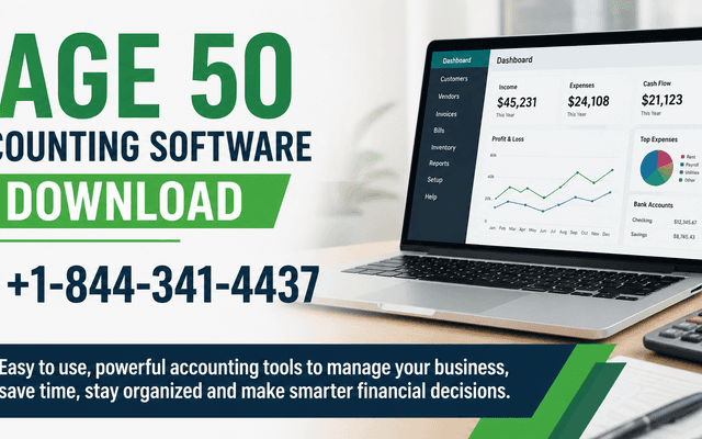 [+1-844-341-4437} How to Download Sage 50 Accounting Software and Install It Successfully? {Instant Fix} 
