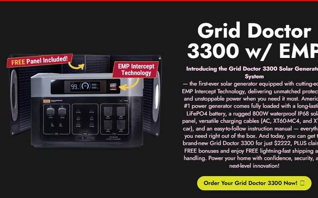 Grid Doctor 3300W Solar Generator (Best Value) – Powerful, Portable & Eco-Friendly