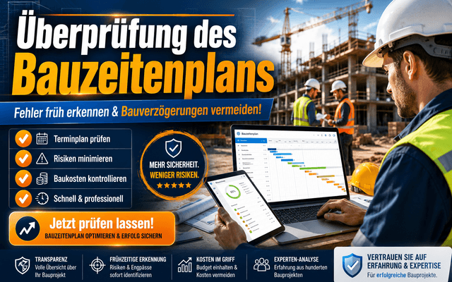 Überprüfung des Bauzeitenplans: So verhindern Sie teure Bauverzögerungen
