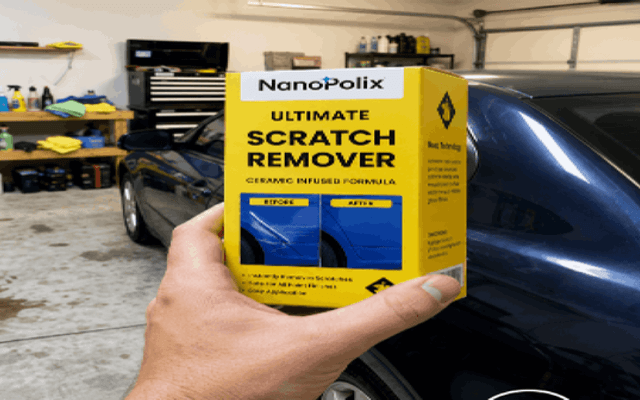 NanoPolix Nano Car Cloth London Easy DIY Car Scratch Remover and Surface Polishing Cloth for a Showroom Finish