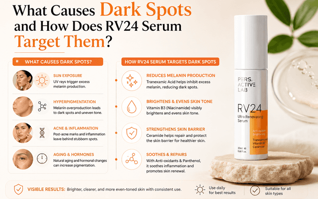 What Causes Dark Spots and How Does RV24 Serum Target Them?
