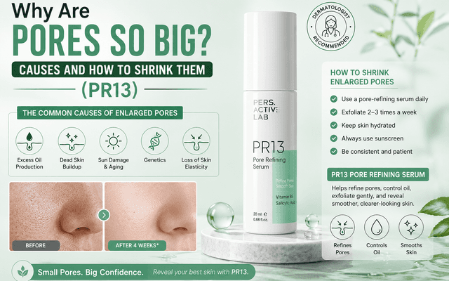 Why Are Pores So Big? Causes and How to Shrink Them (PR13)