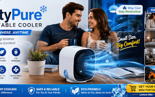FrostyPure Mini Portable Cooler Review: A Simple Solution for Personal Cooling Needs!