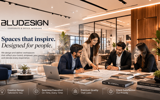 Why Businesses Choose Bludesign as Their Corporate Interior Design Company in India