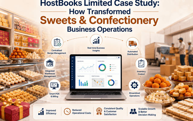 HostBooks Limited Case Study: How Transformed Sweets & Confectionery Business Operations