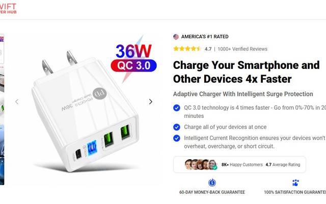 Swift Power Hub USB Fast Charger Review: Fast, Safe & Multi-Device Charging Made Easy