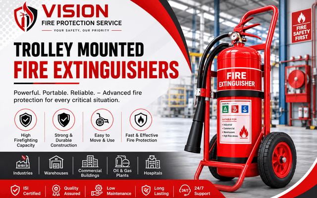 Trolley Mounted Fire Extinguishers – Heavy-Duty Fire Protection for Industrial Safety