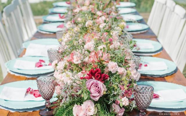 Decoração Para Mesas de Casamento: Bohô e DIY 2016