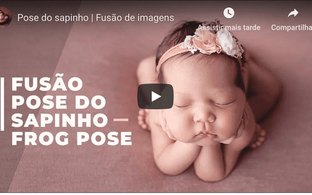 Fusão de imagem da pose do sapinho