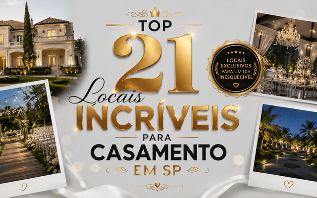 TOP 21 LOCAIS INCRÍVEIS PARA CASAMENTO EM SP
