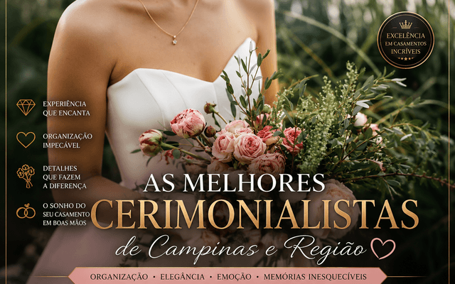 AS MELHORES CERIMONIALISTAS de CAMPINAS E REGIÃO