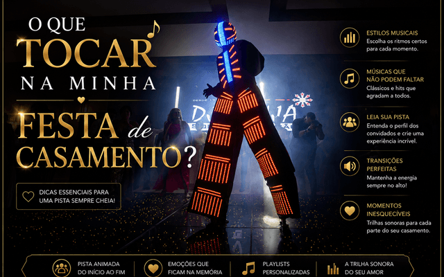 O que tocar na minha festa de Casamento?