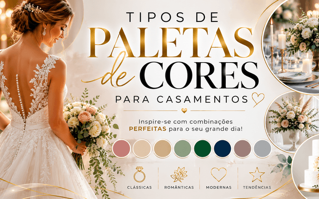 TIPOS DE PALETAS DE CORES PARA CASAMENTOS