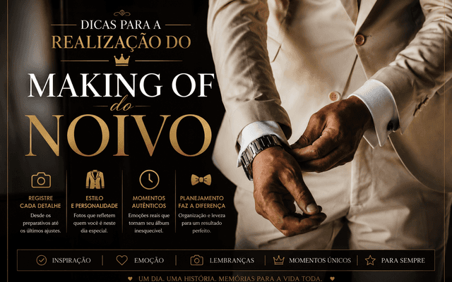 Dicas para Realização do Making of do Noivo