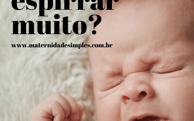 É normal o bebê espirrar muito?