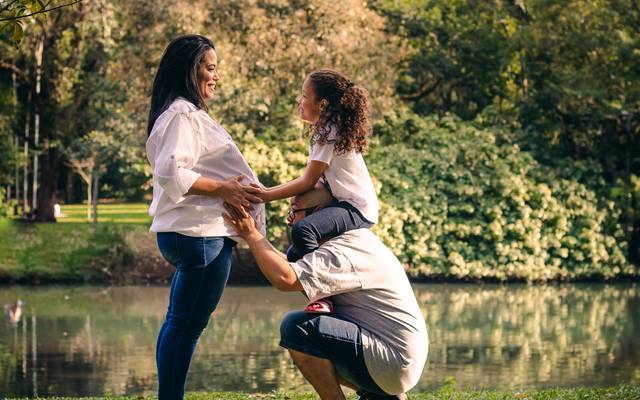 Ensaio na segunda gestação - Ibirapuera.
