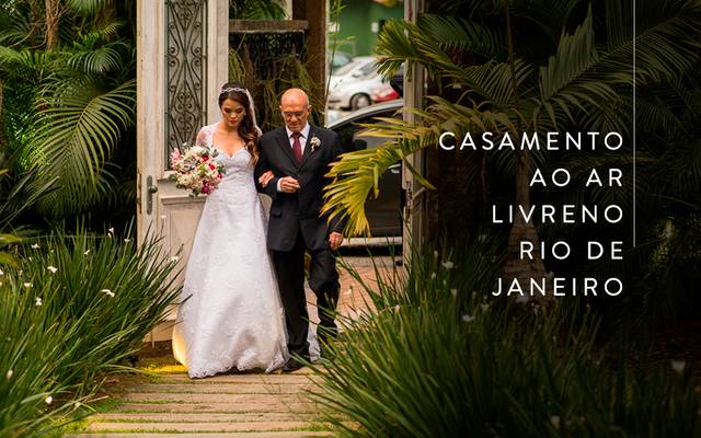 Casamento ao ar livre no Rio de Janeiro