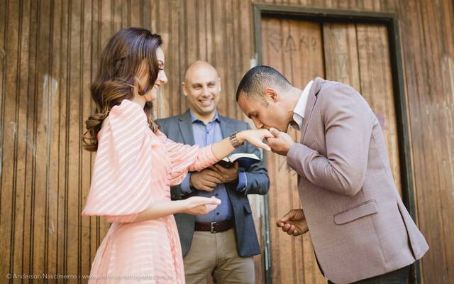 Foto Casamento Cartório - Praça Prefeito Paschoal Thomeu - Guarulhos