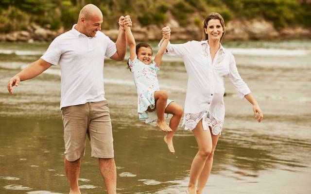 Fotografia de família contada na Praia