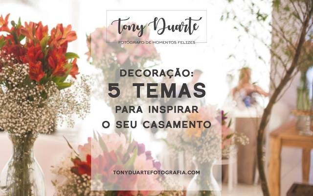 Decoração: 5 temas para inspirar o seu casamento!