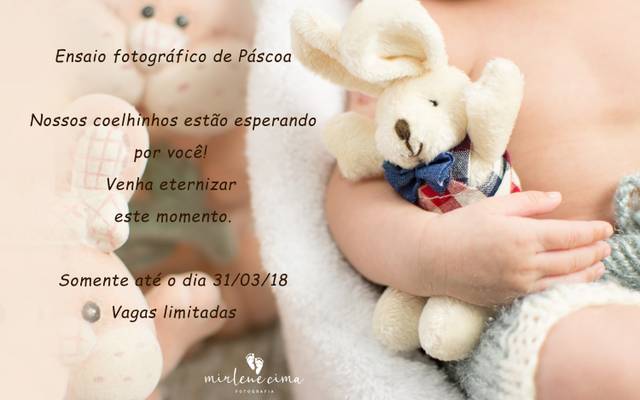 Ensaio fotográfico de Páscoa