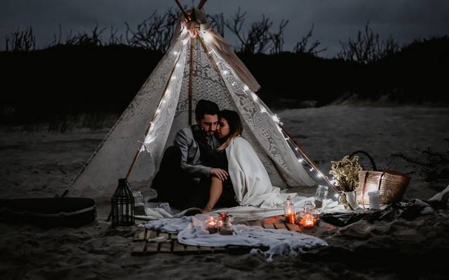 Romantic Beach Elopement