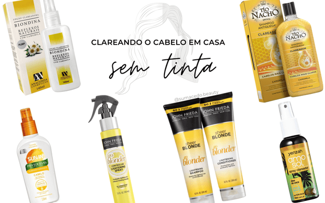 Como clarear o cabelo em casa sem tinta?