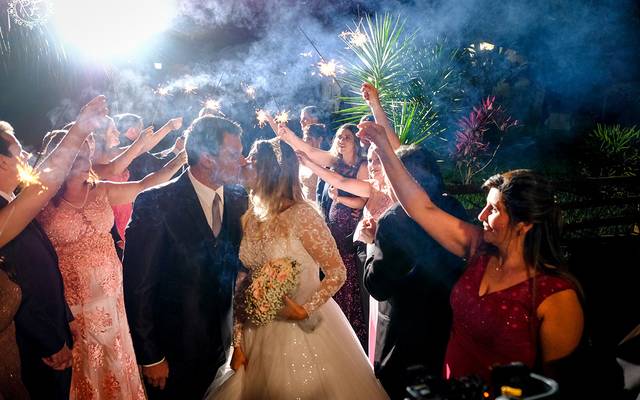 Profissionais e fornecedores no casamento de Paola e Reginaldo