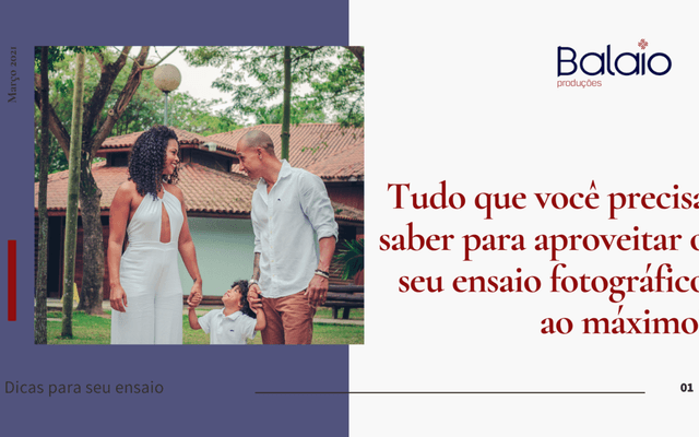 DICAS PARA SEU ENSAIO