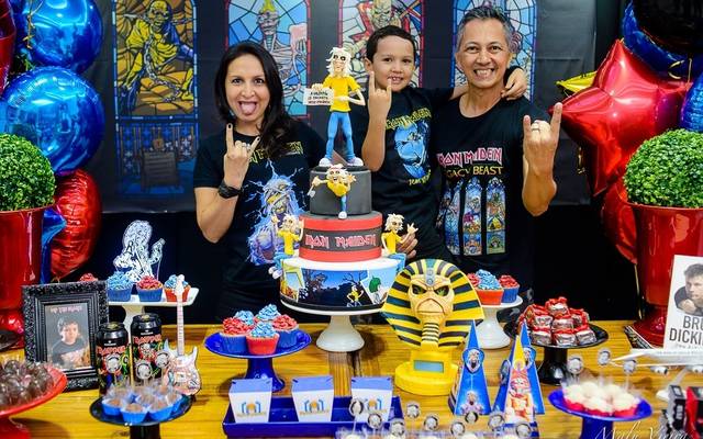 Família + Amigos + Iron Maiden. Um sonho heavy.