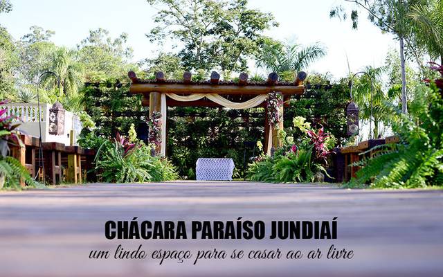 Chácara paraíso jundiaí, um belo local para se casar ao ar livre