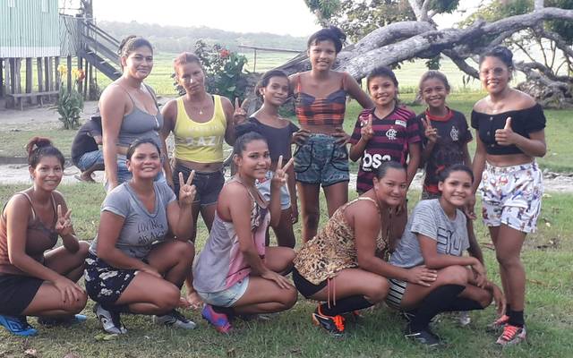 Meninas do ponta do vento de olho no campeonato Codajaense de futebol feminino