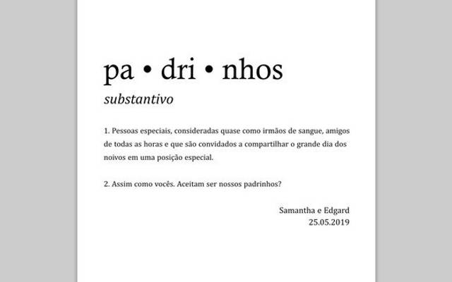 Conheça 5 formas de criativas de convidar os padrinhos do seu casamento