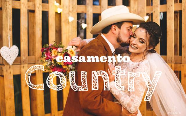 Casamento country ao ar livre, super autêntico