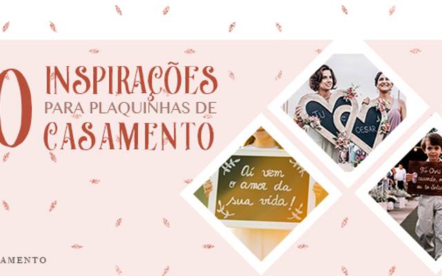 + de 60 inspirações para plaquinhas de casamento