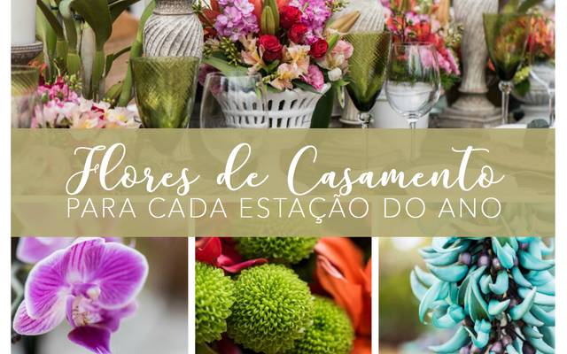 Flores de casamento para cada estação do ano