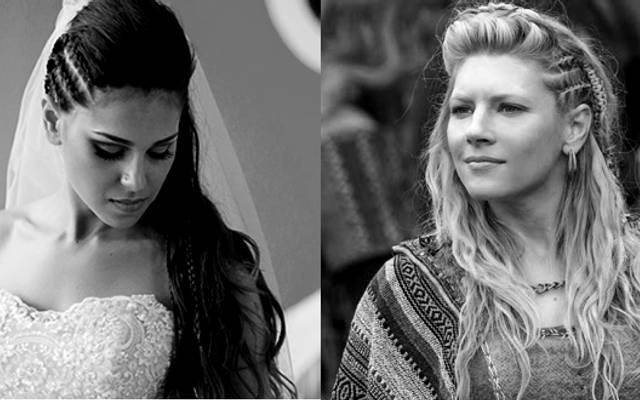 Noiva se inspira em personagem de seriado de TV  para produzir seu penteado no dia do casamento