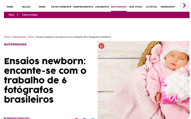 Fotografia Newborn de Caxias do Sul na Revista TaoFeminino