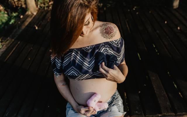 Na barriga e no coração...