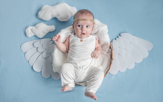 Uma linda ideia de foto até  os 3 meses do seu bebê.