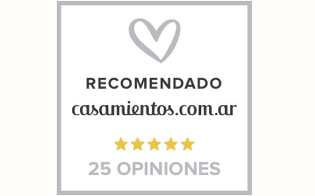 Boton de plata en casamientos.com.ar