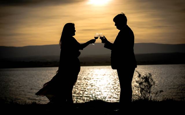 La hora dorada: Mi momento preferido para hacer las fotos de retrato de la pareja, el dia de su boda