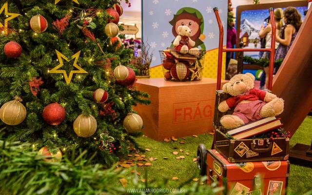 Decoração natal do Shopping Riomar C+E Criadores de Experiências