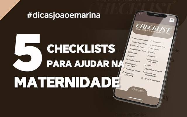DICA:  5 CHECKLISTS PARA AJUDAR NA MATERNIDADE