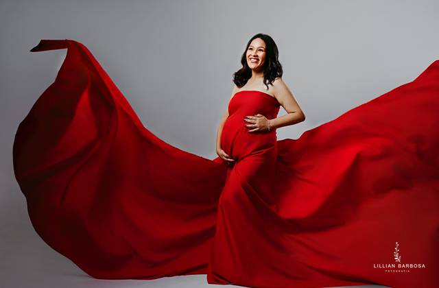 Gestante de  Diulia e Alvaro - A espera de Luiz Antônio 