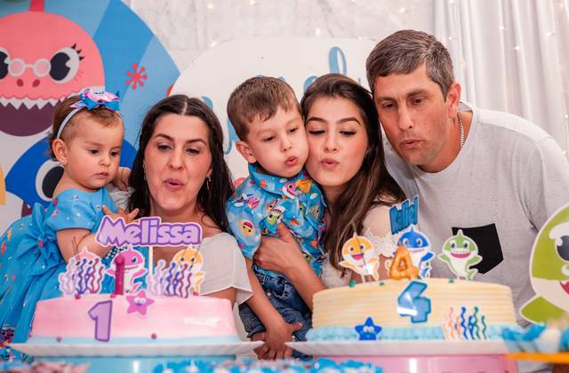 Aniversários infantis  de Melisa e Kaliel
